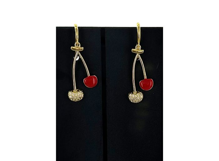 Cute Cherry Charm Earrings
