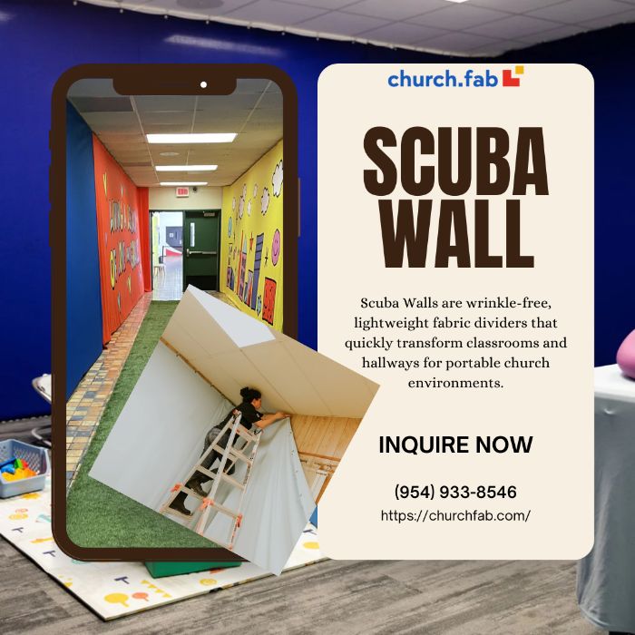 Scuba Wall Portable Wall Solution for Churches