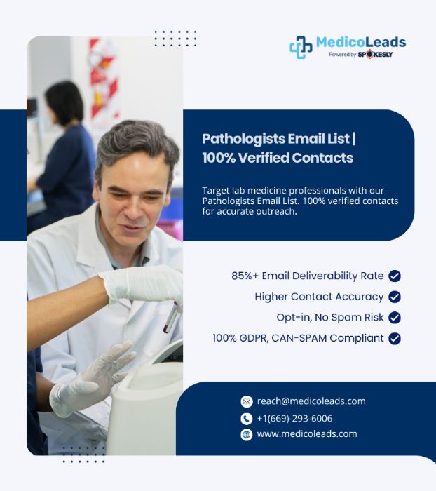 Pathologists Email List 100 Verified Contacts