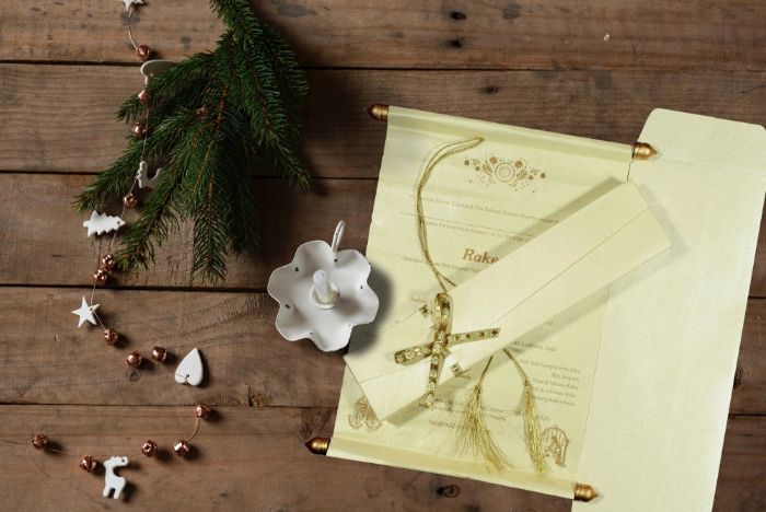 Elegant Scroll Wedding Invitations Custom Scroll Cards Boxes