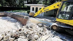 Swimming pool demolition Swimming pool demolition