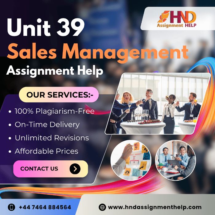 Unit 39: Sales Management Your Ultimate Assignment Help Guide