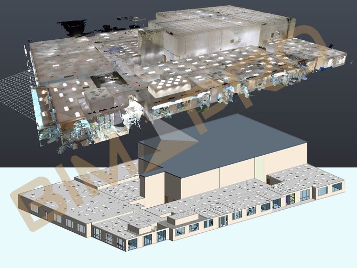 Point Cloud to BIM Conversion Services BIMPRO LLC