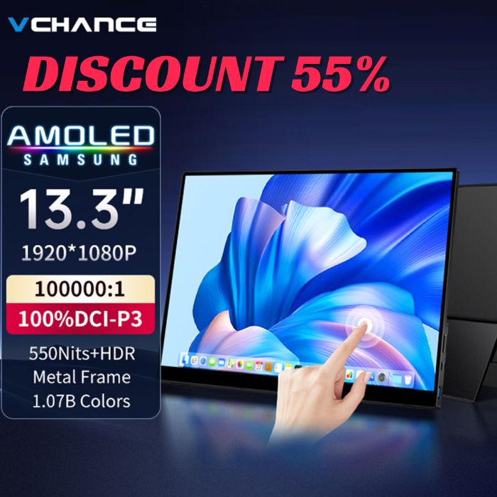 VCHANCE 13.3Inch OLED Portable Monitor: A Masterclass in Portable Productivity and Visual Excellence