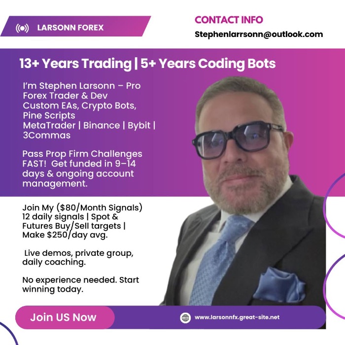 13 Yrs Trading 5 Yrs Coding Bots 13 Yrs Trading 5 Yrs Coding Bots