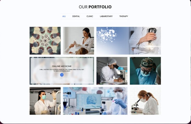 Responsive Bootstrap Portfolio Grid Section Templates for Professionals