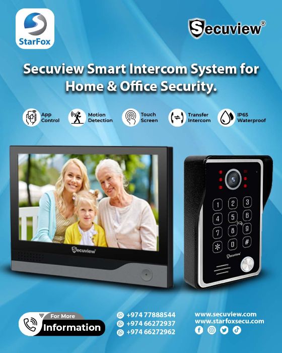 Secuview Smart Intercom System for Home Office Security.