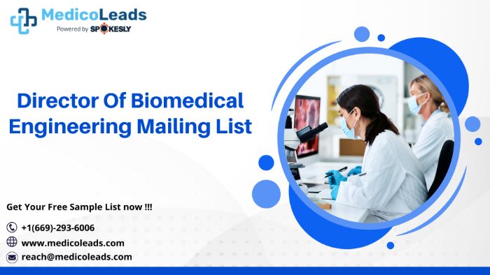 Biomedical Engineering List CANSPAM GDPR Aligned