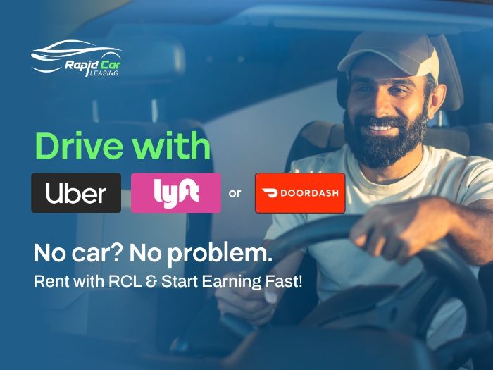Rideshare Car Rentals for Uber, Lyft DoorDash Drivers