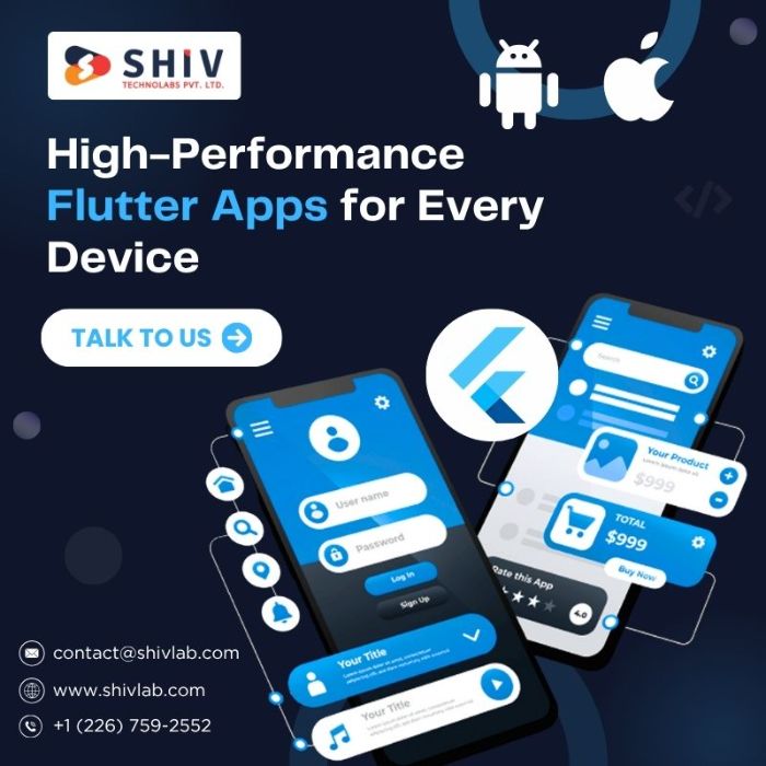 Reliable Flutter App Development Services by Shiv Technolabs