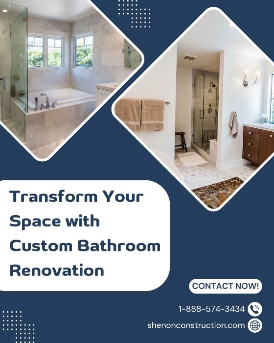 Transform Your Space with Custom Bathroom Renovation