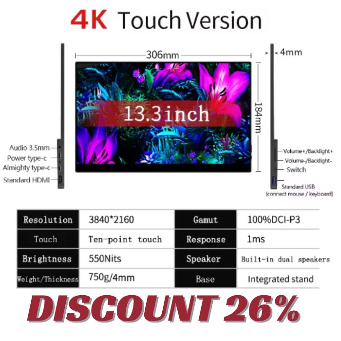 Unleash the Pixels: Why the VCHANCE 13.3inch 4K OLED is Your Next Essential Gadget