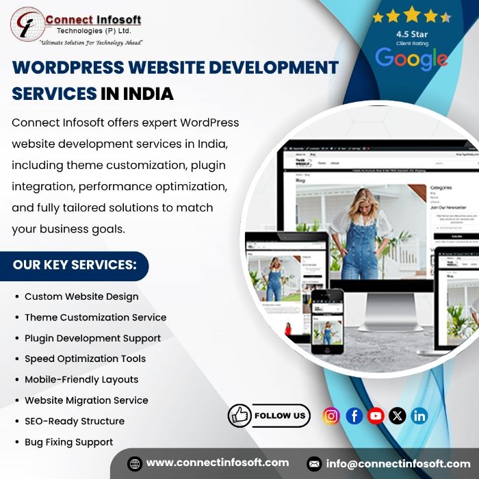 WordPress Website Development Services in India Connect Infosoft