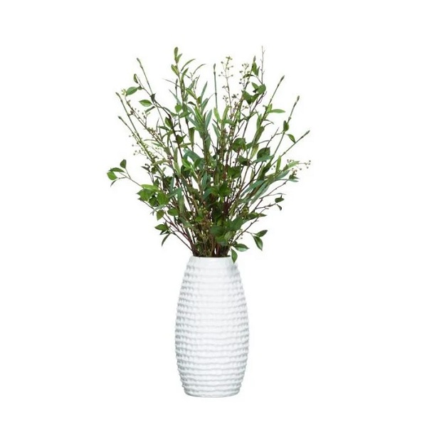 Elegant Greenery in a White Vase In Stock Now!