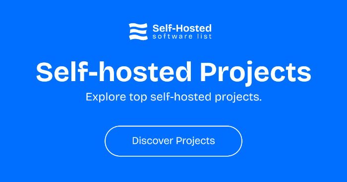 SelfHosted Software List