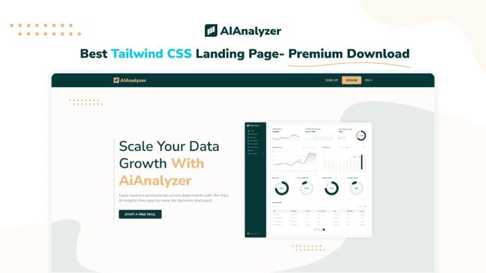 Premium Tailwind CSS Landing Page Download for Developers