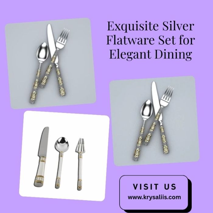 Exquisite Silver Flatware Set for Elegant Dining