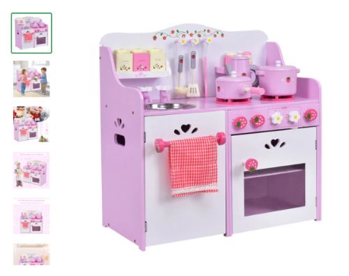 Kids Wooden Kitchen Toy: A Wonderful Pretend and Play Set