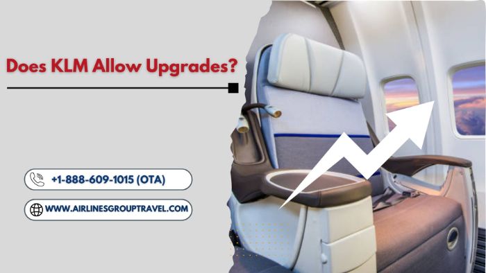 Does KLM Allow Upgrades?