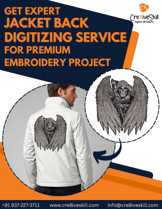 Get Expert Jacket Back Digitizing Service for Premium Embroidery