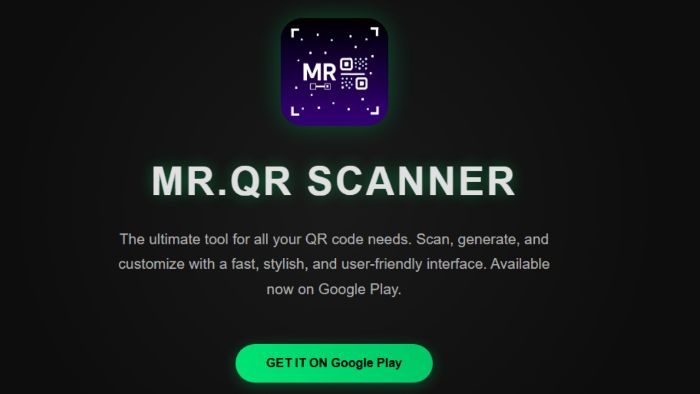 MR.QR Scanner: Fast, Simple Customizable QR App for Android