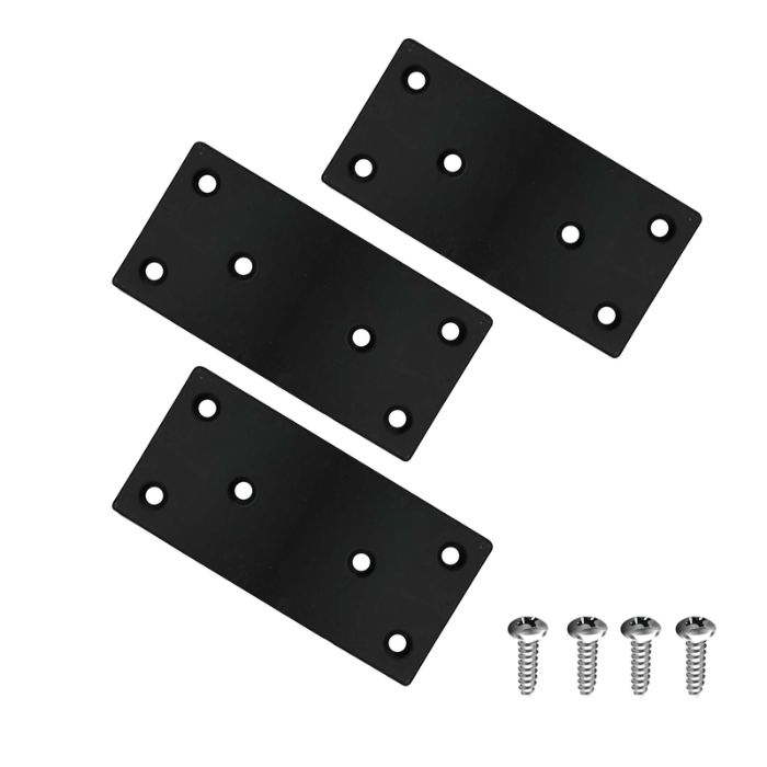 Black flat metal bracket Black flat metal bracket