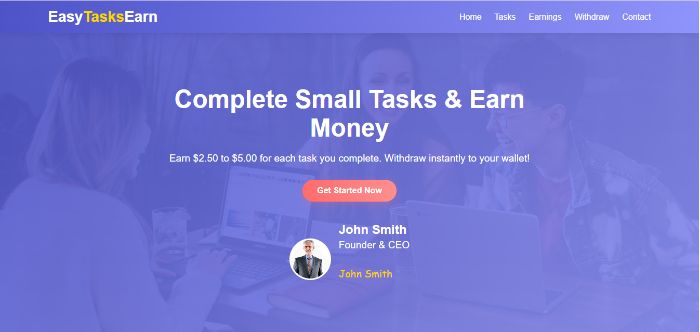 Complete Small Tasks Earn Money
