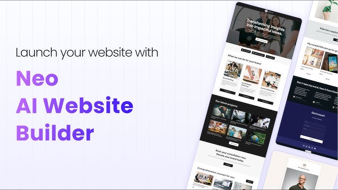 Forget Templates. Neo Builds Websites That Feel Alive.