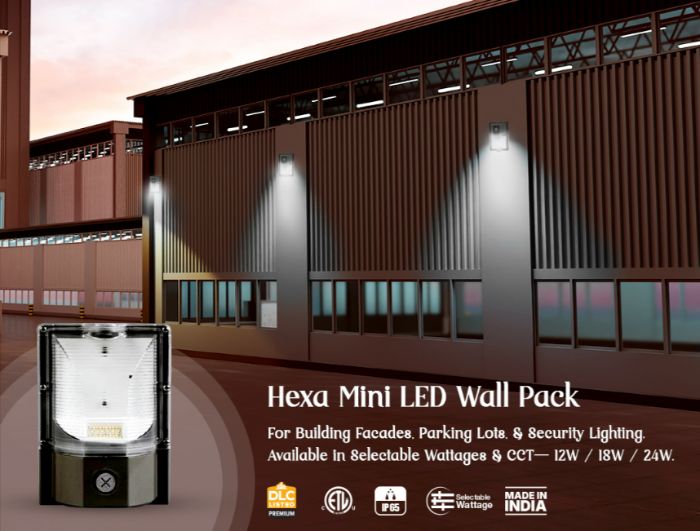 Hexa Mini Wallpack LED Light Durable, Bright EnergyEfficient