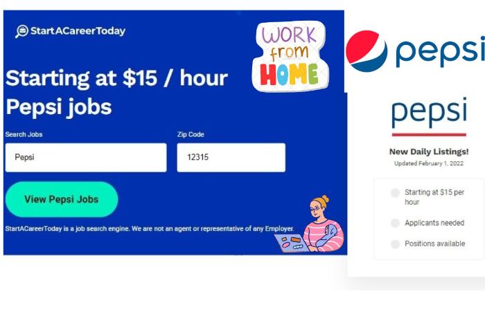 Start working for Pepsi! Get your job now.