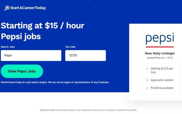 StartACareerToday Pepsi StartACareerToday Pepsi