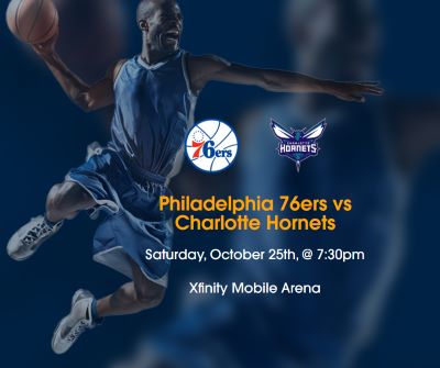 2025 Philadelphia 76ers vs Charlotte Hornets Tickets