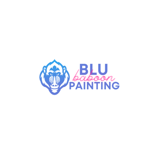 Blu Baboon Painting