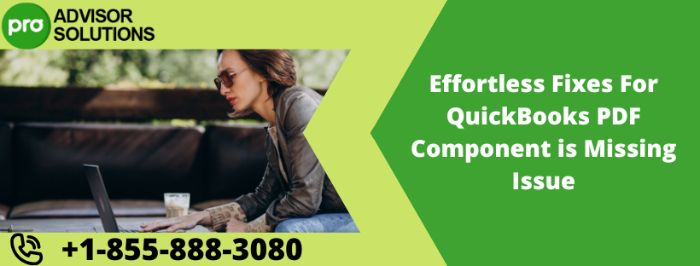 QuickBooks PDF Component is Missing Error Fix with Easy Solutions