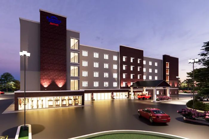 Exterior 3D Rendering for Luxury Hotel in Florida Eagle BIM Services