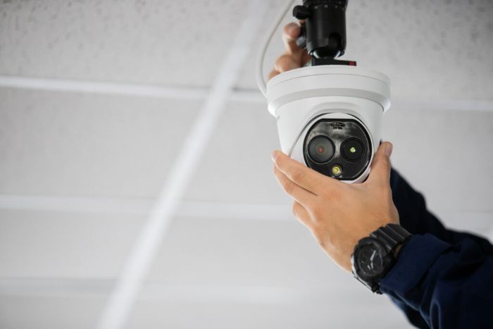 Security System Installation Bath