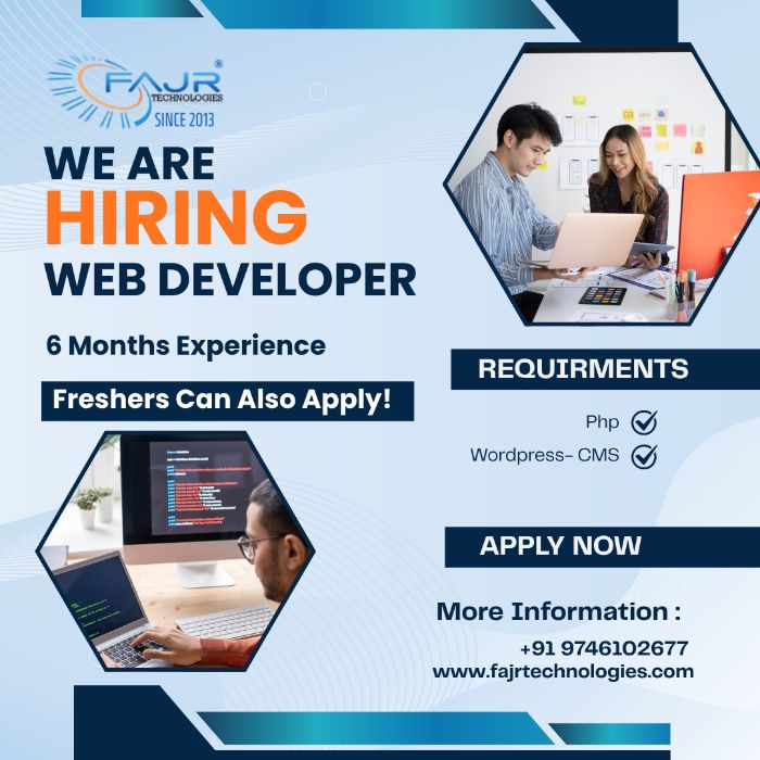 Were HIRING a Web Developer