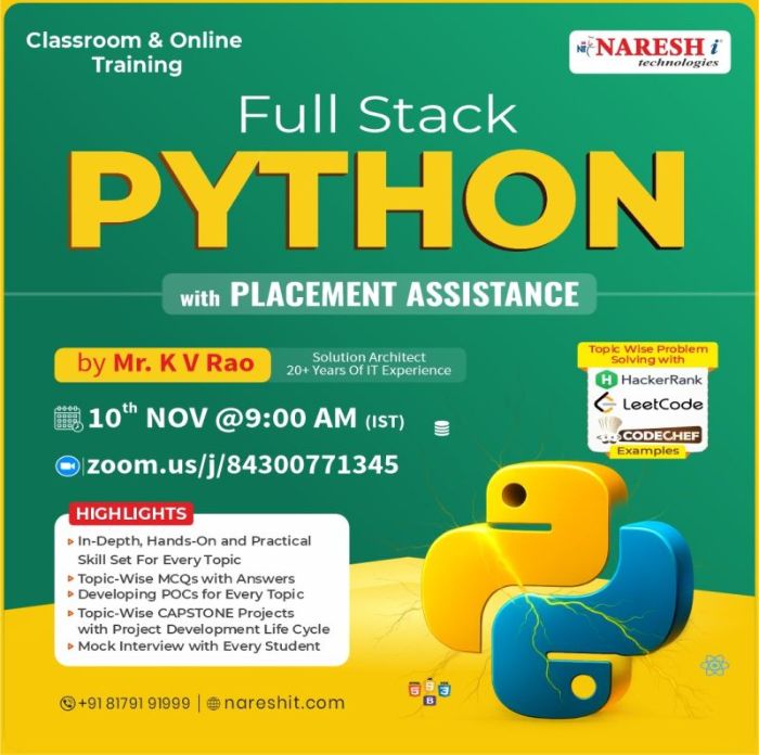 Full Stack Python Naresh IT