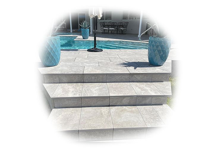 Sandblasted stone