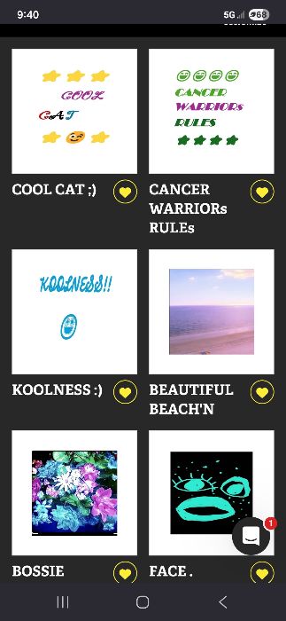CANCER WARRIORS, COOL CATS, SMILIES, FUN FACES, WREATH, PEACE, STARS, RAINBOWS