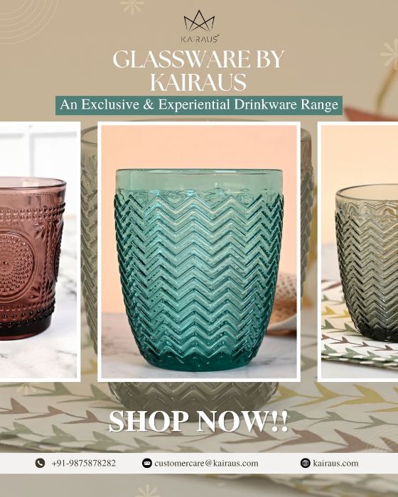Experience Fine Dining With Kairaus Exclusive Glassware Range