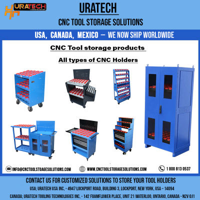 Toolroom organizer for all types of CNC holders from Uratech