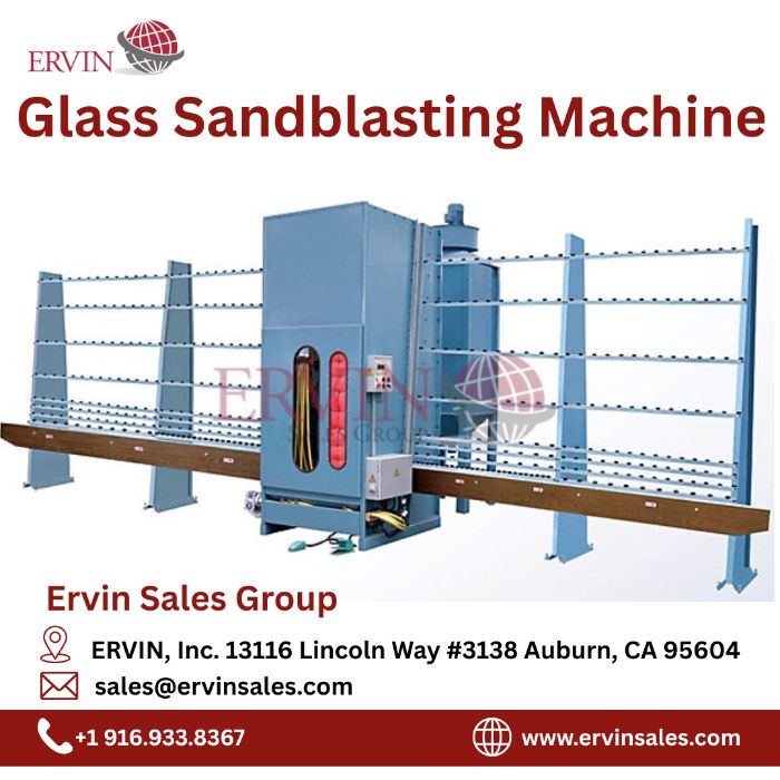 Automatic Glass Sandblasting Machine Ervin Sales Group