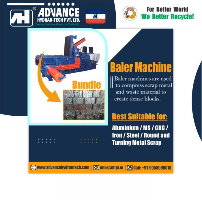 Baler Machine For Scrap Processing