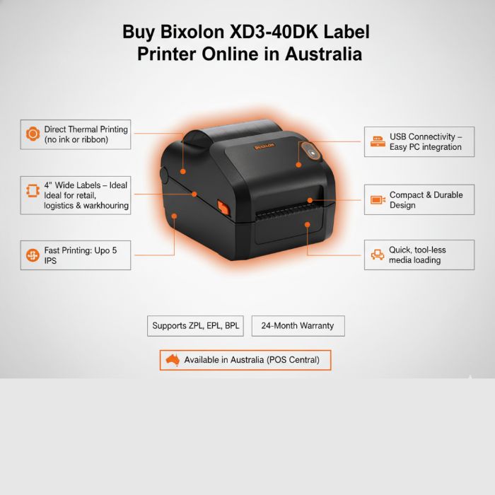 Bixolon XD340DK Fast Reliable 4Inch Label Printer