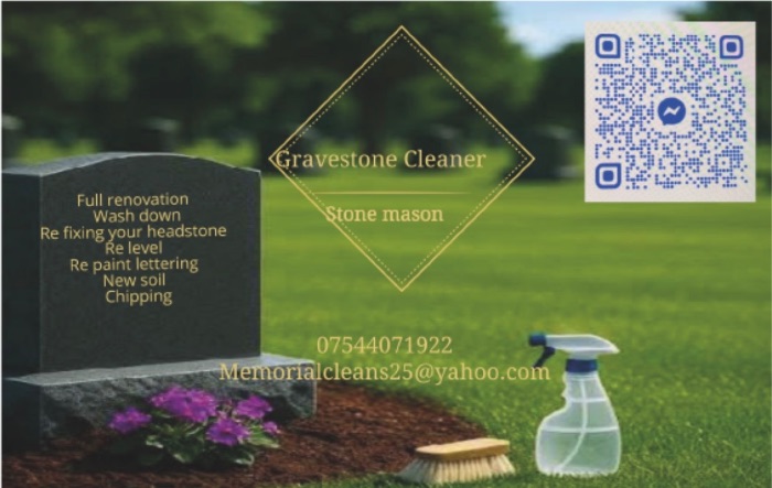 Gravestone cleaning
