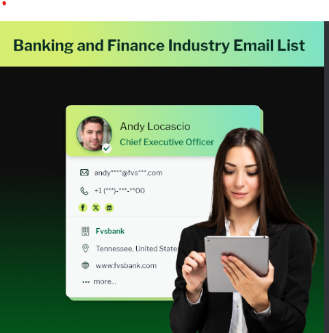Need Trusted Banking Finance Industry Email Data?