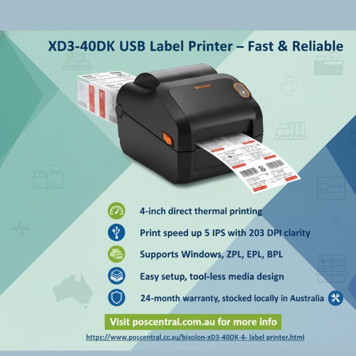 XD340DK USB Label Printer Fast Reliable