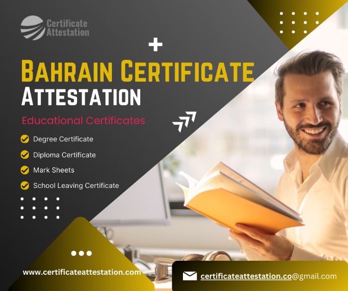 Bahrain Certificate Attestation