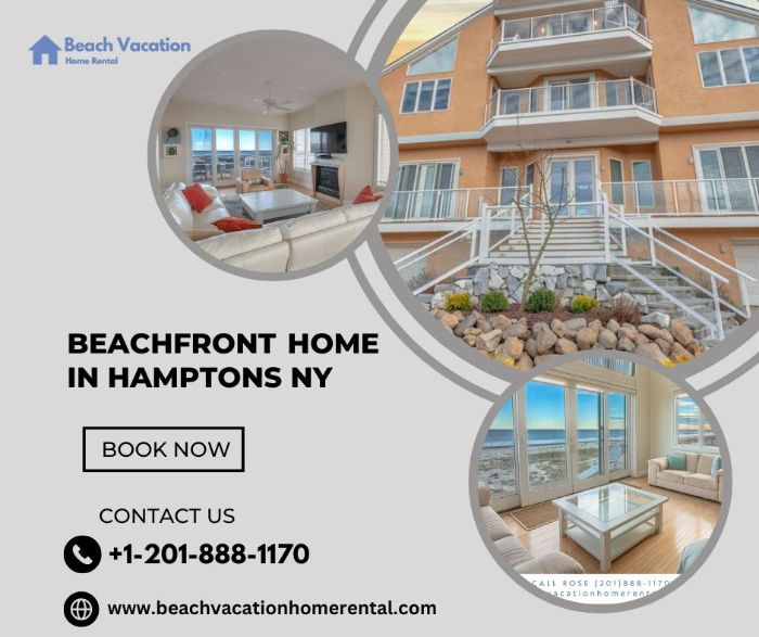 Beachfront Home in Hamptons NY